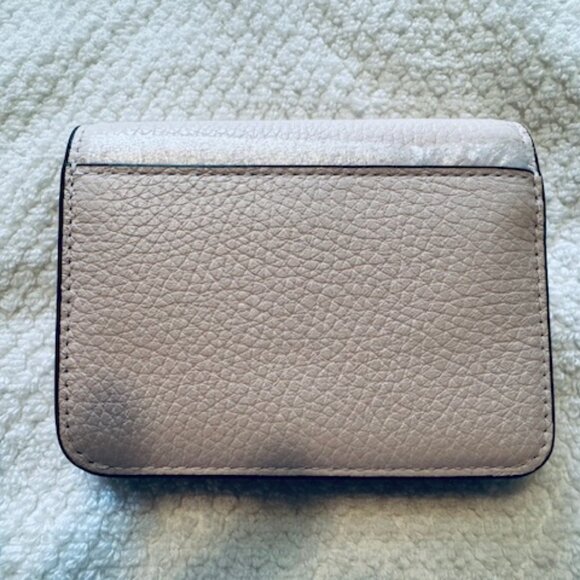 NWT Kate Spade Lena Small Bifold Wallet Pebble Leather Blush Cloud Pink - Picture 2 of 6